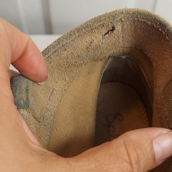 Anthro Splendid Tan Suede Lakota Ankle Booties 8.5 - Picture 8 of 9